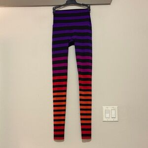 K-DEER Stripe Leggings SZ S EUC